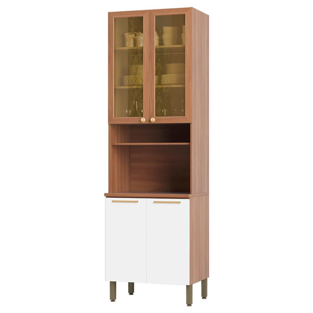 Paneleiro 70cm Sálvia 4 Portas com Espaço para Micro-Ondas 908301 Telasul - 1