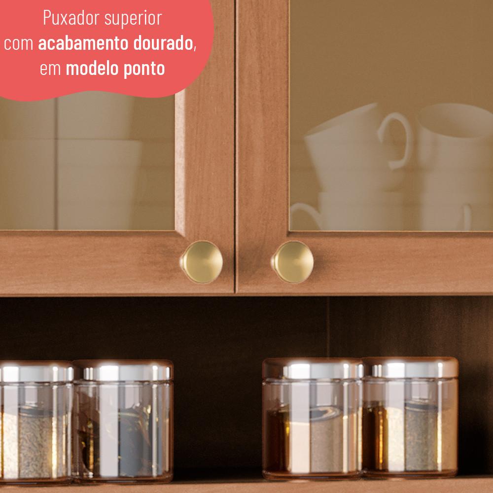 Paneleiro 70cm Sálvia 4 Portas com Espaço para Micro-Ondas 908301 Telasul - 6