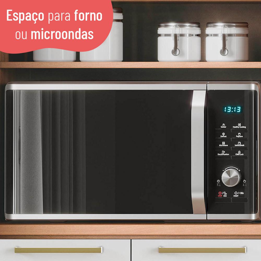 Paneleiro 70cm Sálvia 4 Portas com Espaço para Micro-Ondas 908301 Telasul - 7