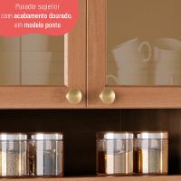 Paneleiro 70cm Sálvia 4 Portas com Espaço para Micro-Ondas 908301 Telasul - 6