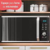 Paneleiro 70cm Sálvia 4 Portas com Espaço para Micro-Ondas 908301 Telasul - 7