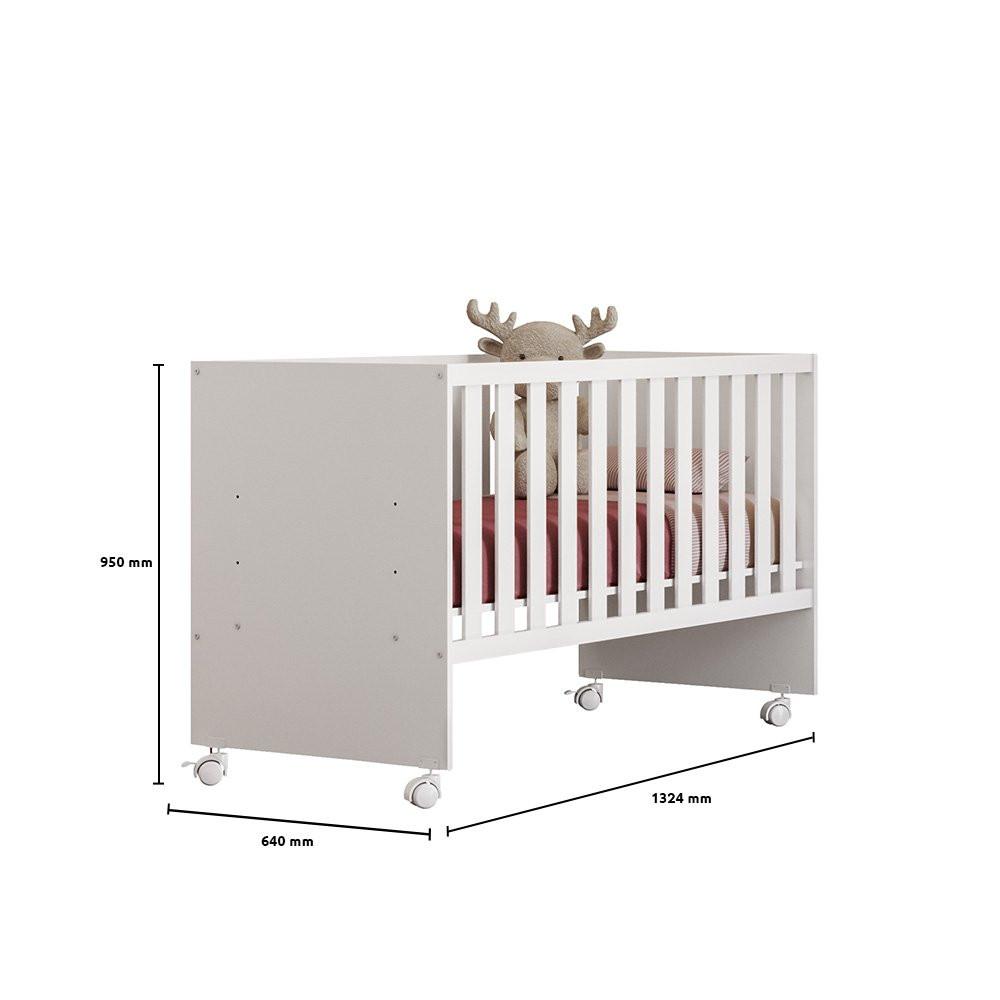 Berço Doce Sonho Com Rodízios 3540 QMOVI - 4