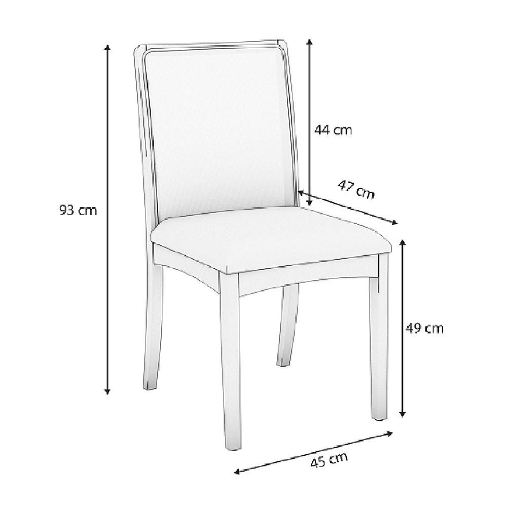 Conjunto de 2 Cadeiras de Jantar Lara 2CMM009CA Kappesberg - 5