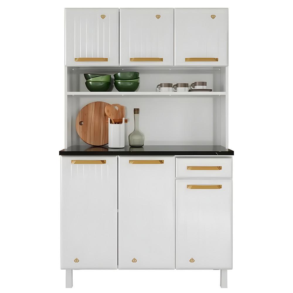 Kit Triplo Diamante New Smart 6 Portas 1 Gaveta Telasul - 2