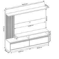 Home NT1295 183cm para Tv Até 60 Polegadas com Detalhe Ripado e Pés Notável - 7