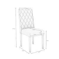 Conjunto de 2 Cadeiras de Jantar Graviola 2CAD152EA Kappesberg - 4