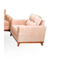 Kit Sofá Emporium 190 C/ 2 Poltronas 80 + Puff Jolie Chocolate Finezzi - 2