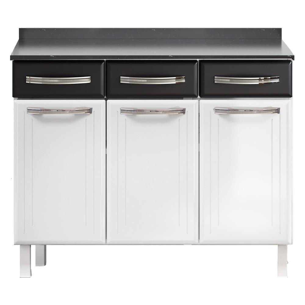 Balcão Triplo Esmeralda 3 Gavetas Com Tampo 820108 Telasul - 1