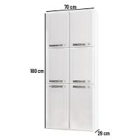 Paneleiro Duplo Esmeralda Com 6 Portas 820460-01 Telasul - 3