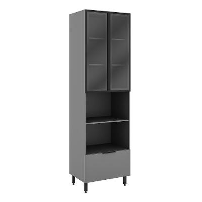 Paneleiro 80 cm Lumina 2 Portas de vidro 917330 Telasul