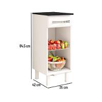 Fruteira 800517 com 1 Gaveta e 1 Cesto Aramado Telasul - 3