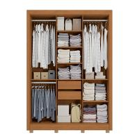 Guarda Roupa Casal CB02M569 6 Portas e 2 Gavetas Com Pés Kappesberg - 2