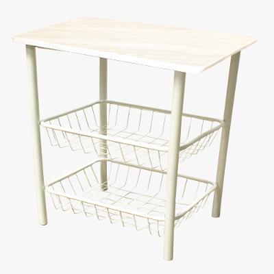 Mesa Para Microondas 55 cm Com 2 Cestos Moura