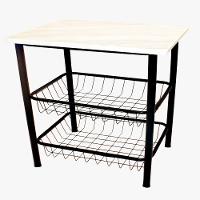 Mesa Para Microondas 55 cm Com 2 Cestos Moura - 1