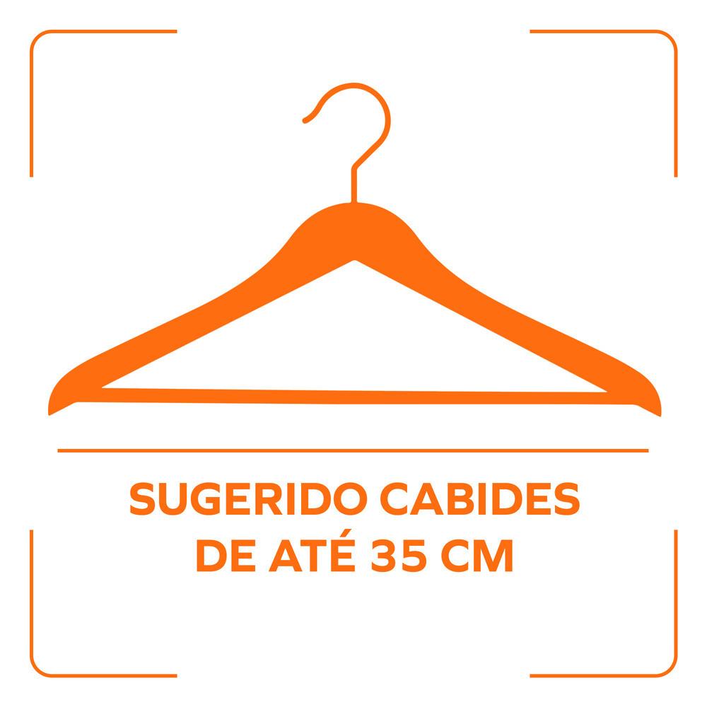 Roupeiro NT6020 Capelinha 2 Portas 3 Gavetas com Espelho e Pés Notavel - 8