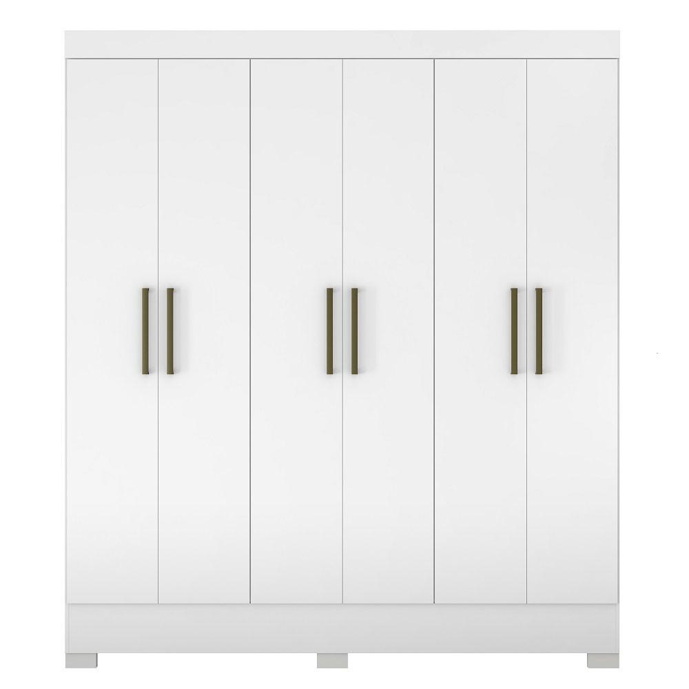 Guarda Roupa Casal Verso 6 Portas 2 Gavetas Com Pés 63320 Demóbile - 3