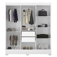 Guarda Roupa Casal Verso 6 Portas 2 Gavetas Com Pés 63320 Demóbile