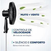 Ventilador de Coluna 40cm Super Power VSP-40C-NB Mondial - 3