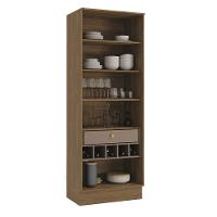 Cristaleira 80cm Botanic 2 Portas de Vidro 1 Gaveta Kappesberg - 2