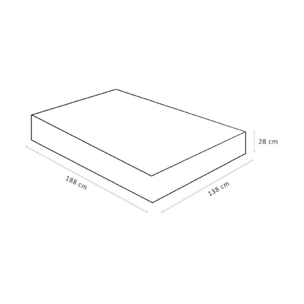 Colchão Casal de Espuma Airtech 100 D33 Ortopilow 138X188X28cm Eps Ortobom - 4