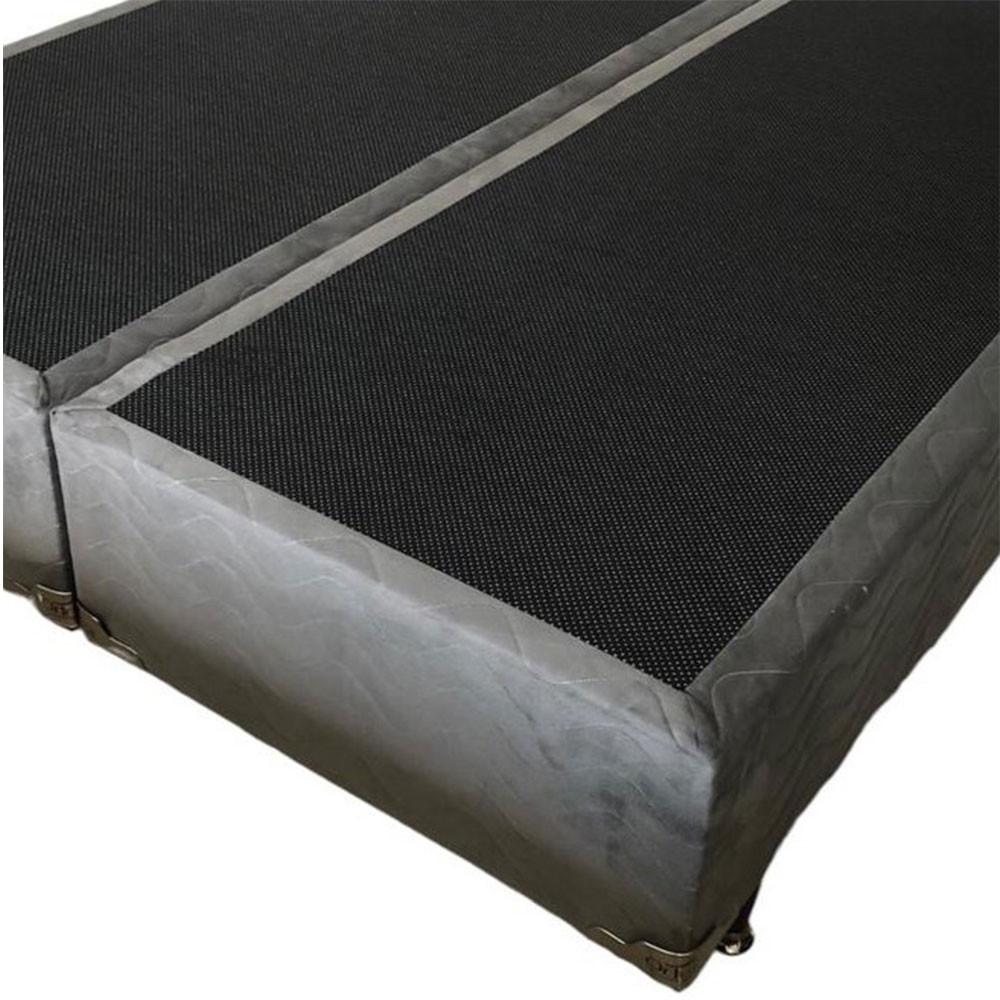 Base Box Suede 158X198X30 cm Ortolar - 2