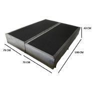 Base Box Suede 158X198X30 cm Ortolar - 3