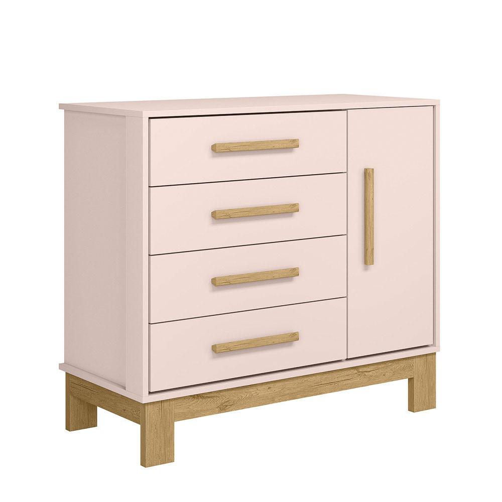 Cômoda Sapateira 1 Porta e 4 Gavetas Q Encanto Slim 4355 Qmovi - 2