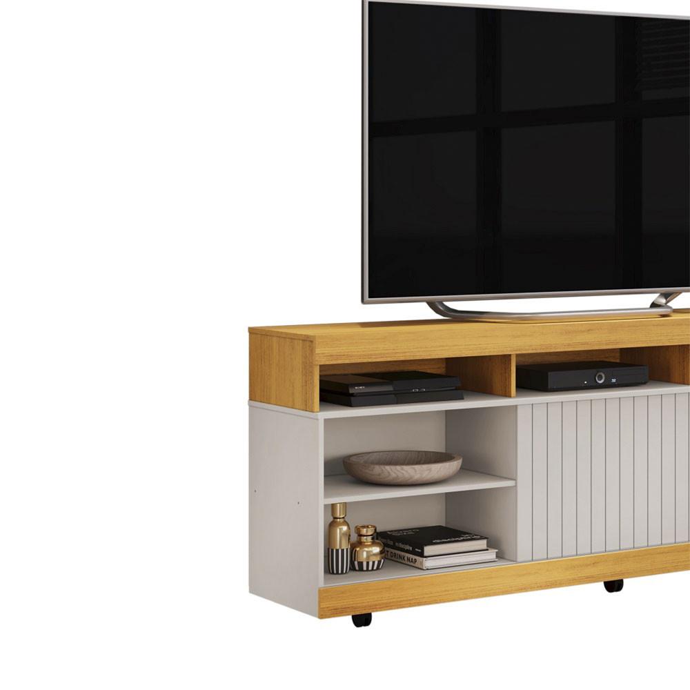 Rack Dili 160 cm para TV até 60 Polegas com Rodizios Dj Moveis - 2