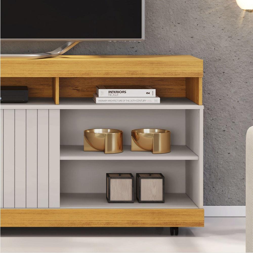 Rack Dili 160 cm para TV até 60 Polegas com Rodizios Dj Moveis - 3