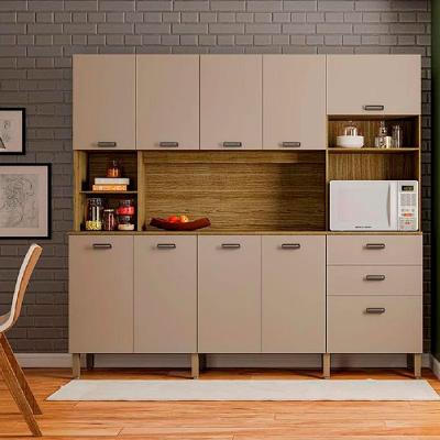 Kit Cozinha Intense 222cm com 10 Portas e 2 Gavetas Kits Paraná