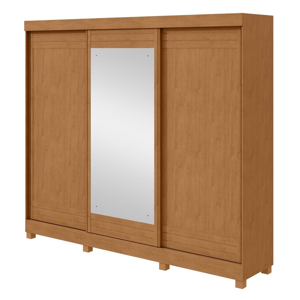 Guarda Roupa Nice Flex 3 Portas de Correr 4 Gavetas com Espelho Lopas - 7