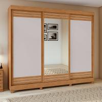 Guarda Roupa Nice Flex 3 Portas de Correr 4 Gavetas com Espelho Lopas - 1