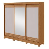 Guarda Roupa Nice Flex 3 Portas de Correr 4 Gavetas com Espelho Lopas - 8