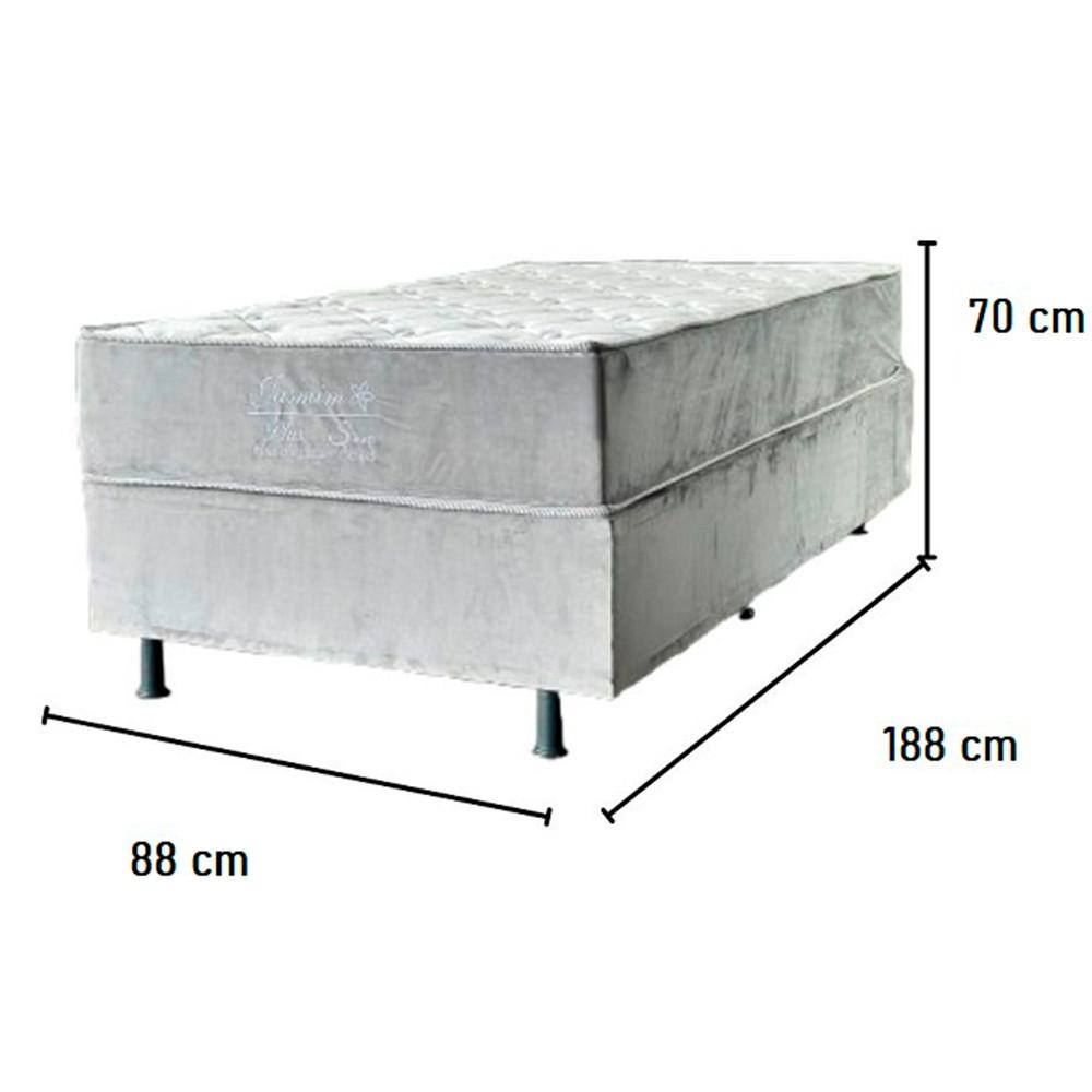 Conjunto Box Jasmim Plus Molas Ensacadas Solteirão 108x188x70 cm Thais - 3