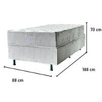 Conjunto Box Jasmim Plus Molas Ensacadas Solteirão 108x188x70 cm Thais - 3