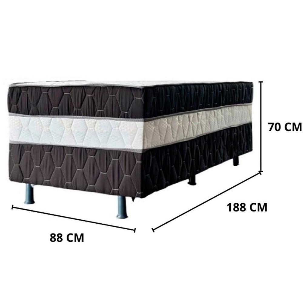 Unibox Ype com Molas Ensacadas Solteiro 88x188x70 cm Thais - 4