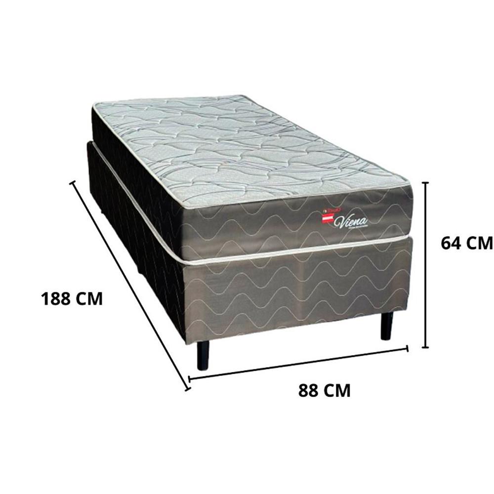 Conjunto Box Viena Molas Ensacadas Solteiro 88x188x52 cm Topazio - 4
