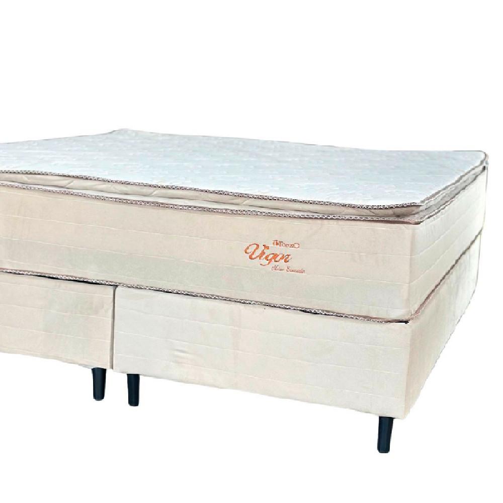 Conj Box Vigor Molas Ensacadas 198X198X65 cm Topazio - 2