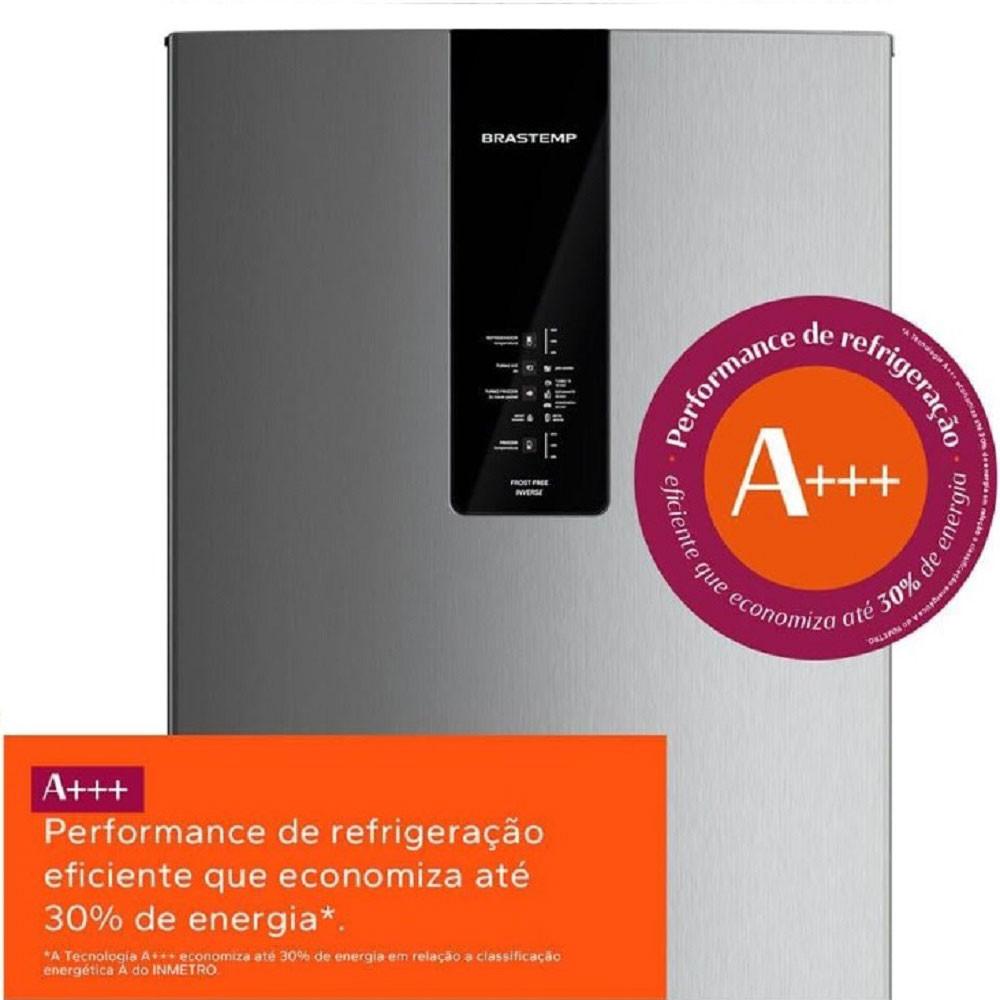 Geladeira 2 Portas 447 Litros Frost Free Inverse BRE57FK Brastemp - 3