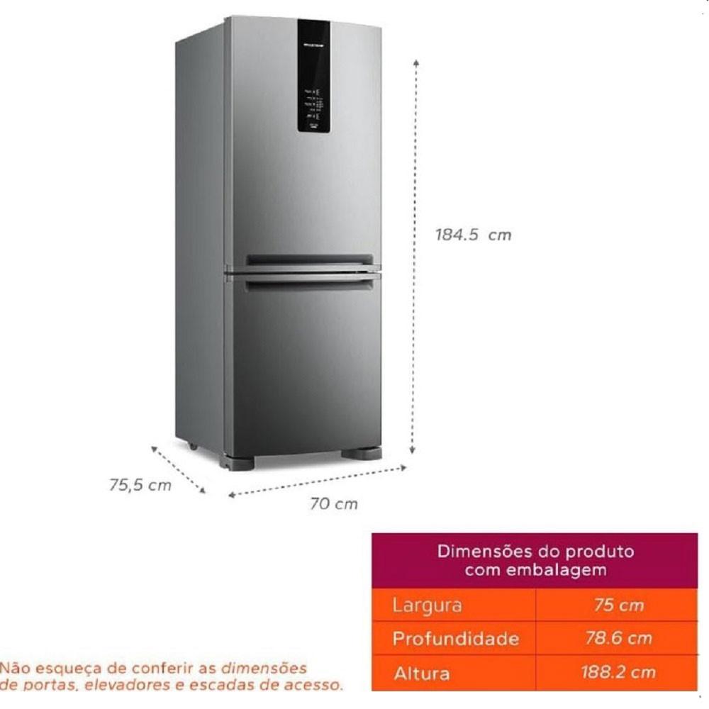 Geladeira 2 Portas 447 Litros Frost Free Inverse BRE57FK Brastemp - 7