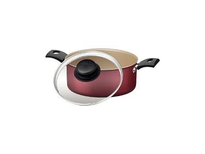 Caçarola Tramontina Turim Antiaderente Max Vermelha 18CM