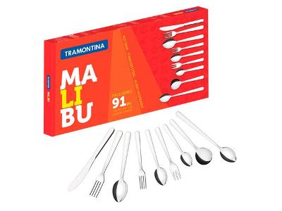 Faqueiro Tramontina Malibu Inox 91 Peças