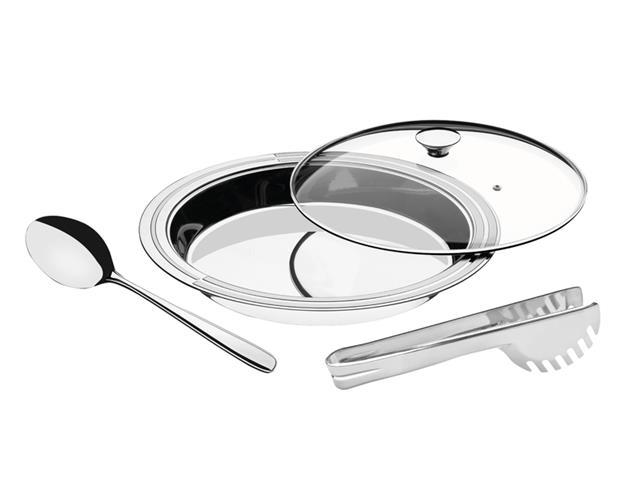 Jogo para Servir Tramontina Ciclo Inox 3 Peças - 1