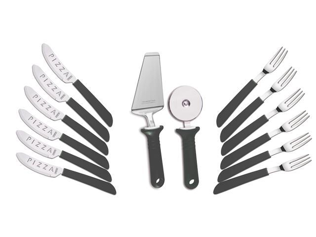 Kit para Pizza Tramontina Preto 14 Peças - 1