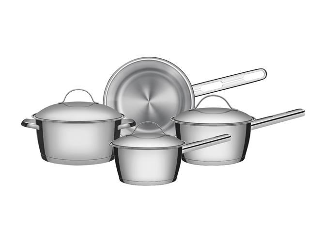 Jogo de Panelas Tramontina Allegra Inox 4 peças - 1