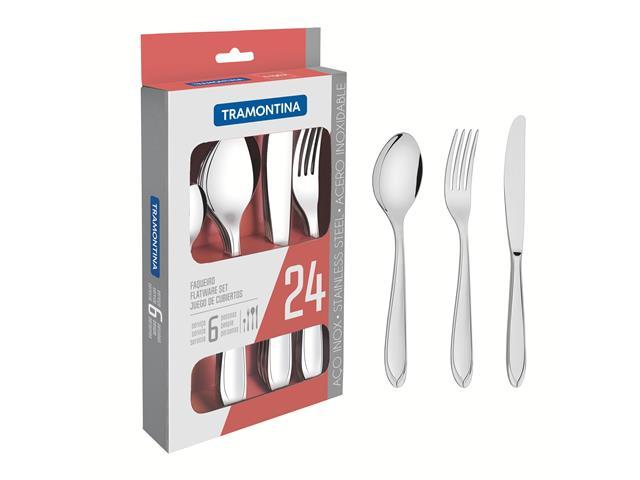Faqueiro Tramontina Laguna Aço Inox 24 Peças - 1