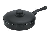 Frigideira Reta com Tampa Fortaleza Preta 24 cm - 1