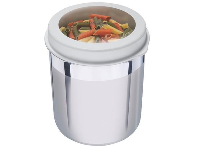 Pote para Armazenar com Tampa Plástica Tramontina Branco Ø 12CM - 2