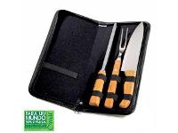 Conjunto Para Churrasco Welf  Em Inox E Bambu Com Estojo Frankfurt - 4 - 1