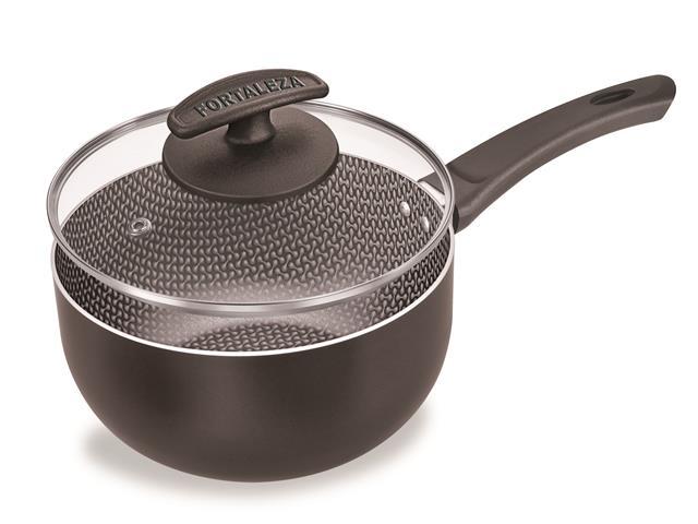 Panela com Tampa de Vidro Fortaleza black 20 cm - 1